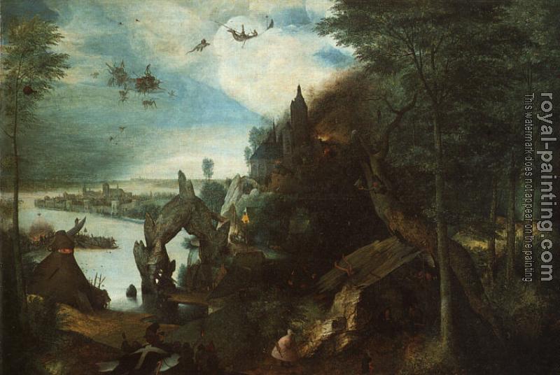 Pieter The Elder Bruegel : The Temptation of Saint Anthony